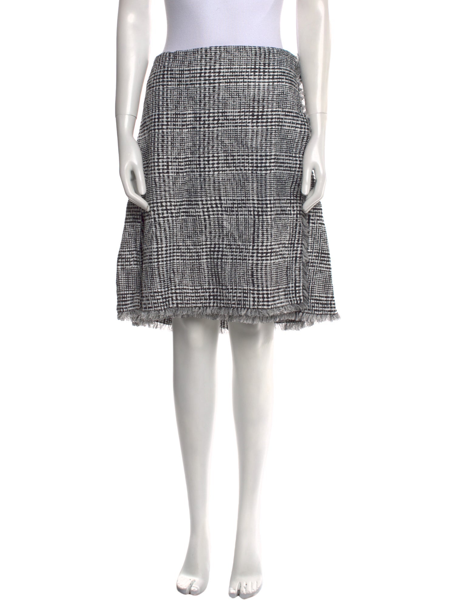 Burberry Plaid Print Knee-Length Skirt w/ Tags