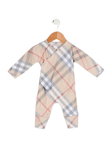 Burberry Sizes 0-24 Months Woven Check One Piece 3M