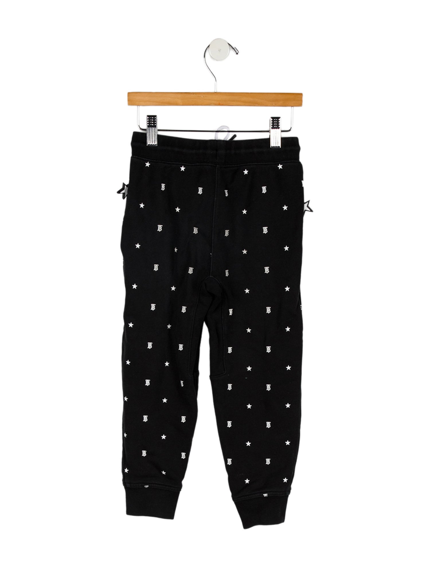 Burberry toddler boys' black and white sweatpants