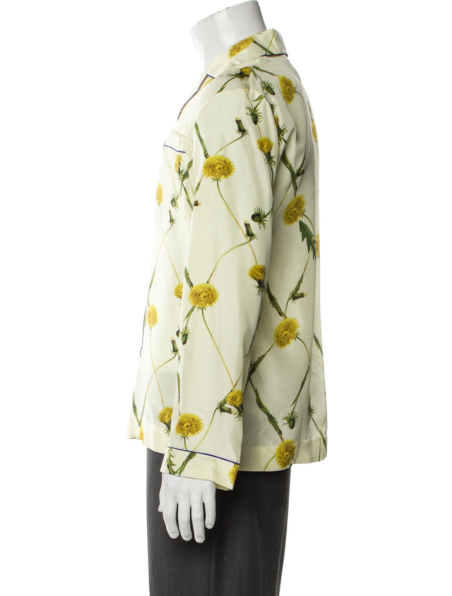 Burberry Silk Printed Button-Up Top w/ Tags