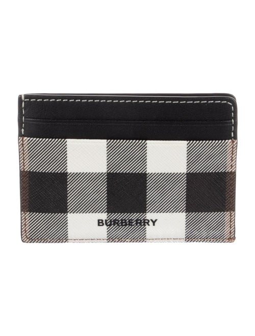 Burberry Kier Corner E Canvas Card Holder Exploded Check Pattern Card Holder