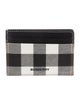 Burberry Kier Corner E Canvas Card Holder Exploded Check Pattern Card Holder
