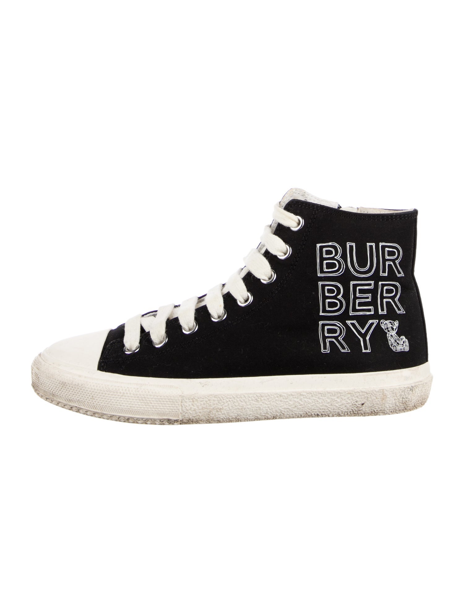 Burberry Kids Boys' Pattern Printed High Top Sneaker