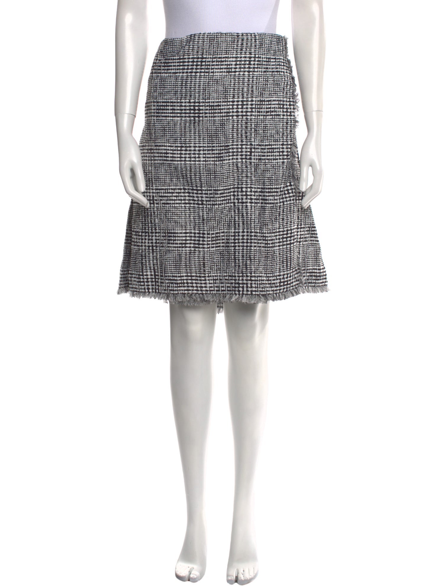 Burberry Plaid Print Knee-Length Skirt w/ Tags