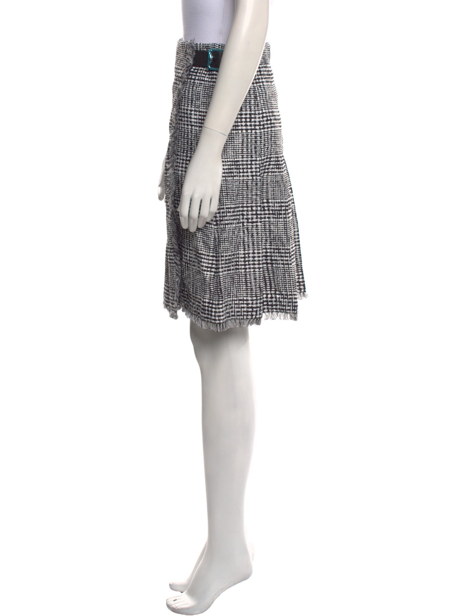 Burberry Plaid Print Knee-Length Skirt w/ Tags