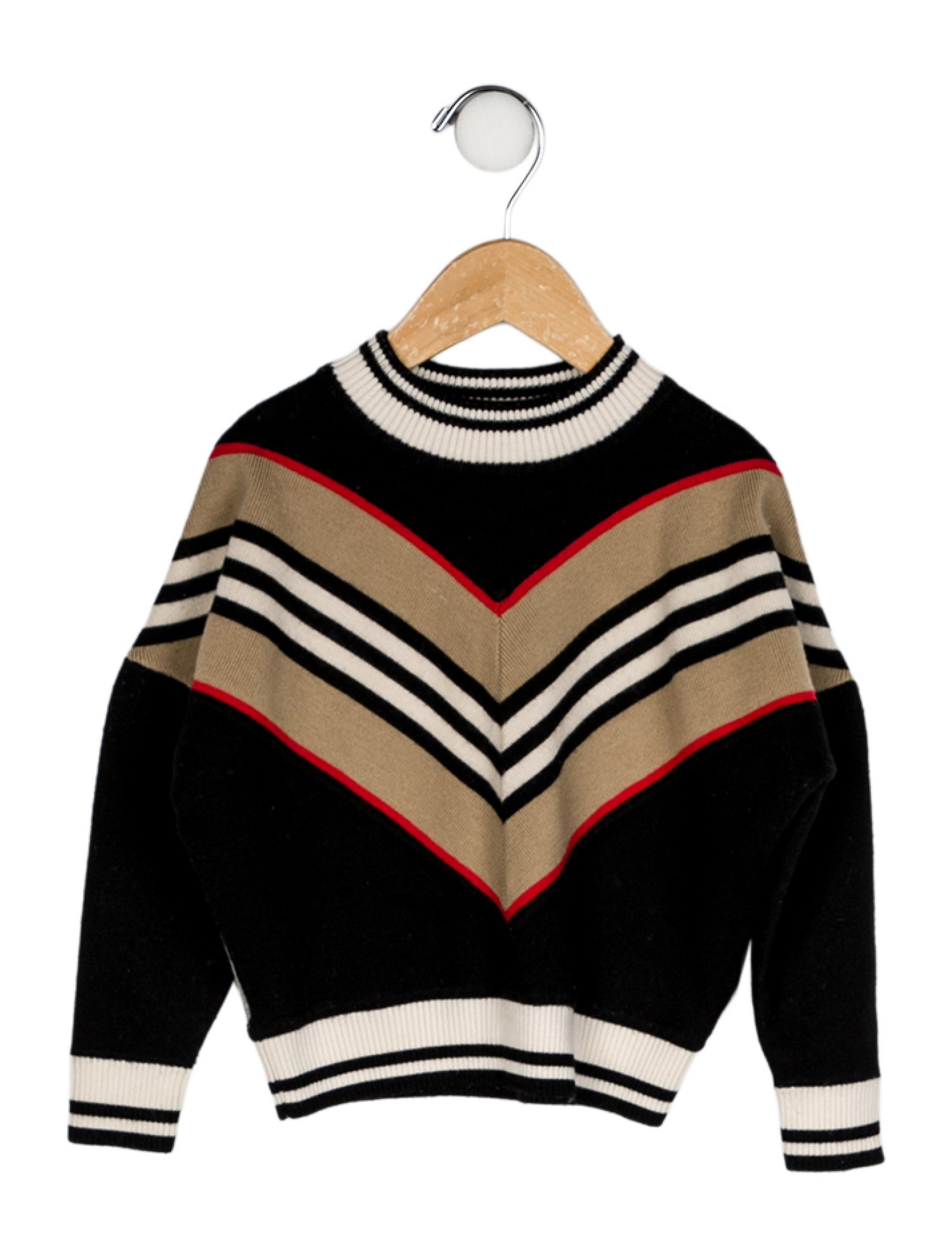 Burberry Check Trim Sweater
