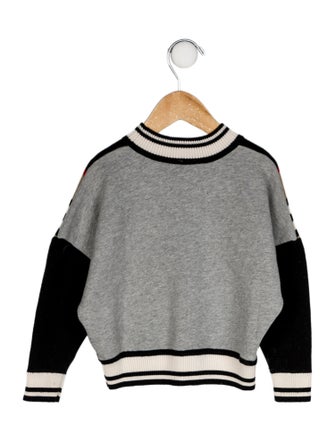 Burberry Check Trim Sweater