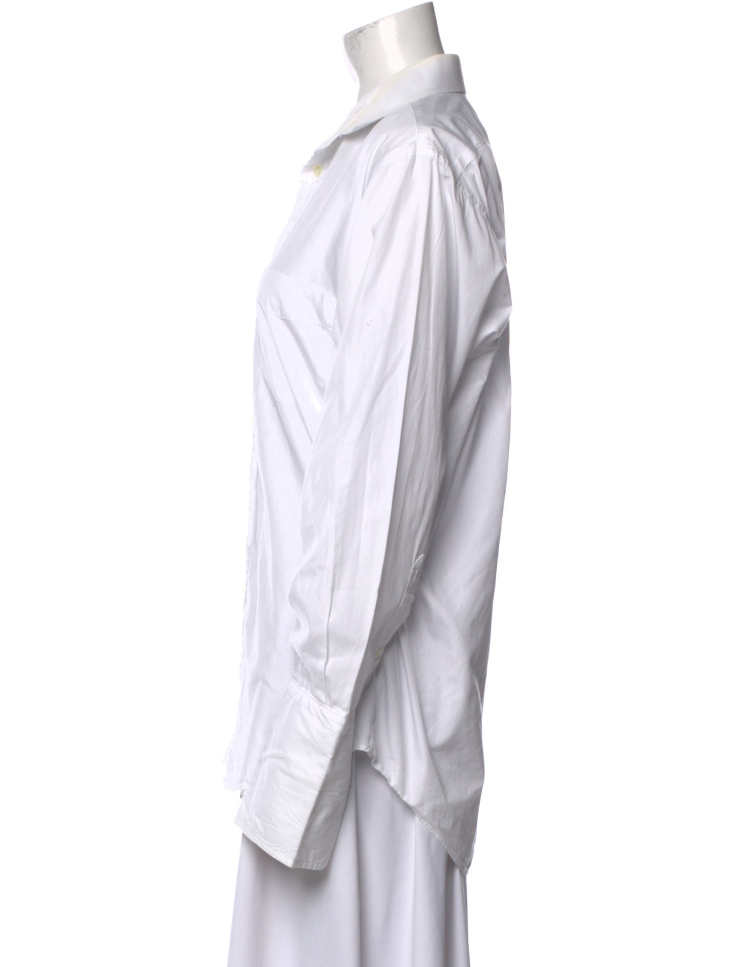 Burberry Long Sleeve Button-Up Top