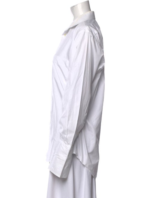 Burberry Long Sleeve Button-Up Top