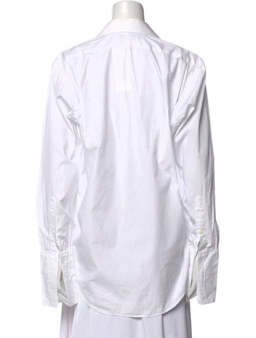 Burberry Long Sleeve Button-Up Top