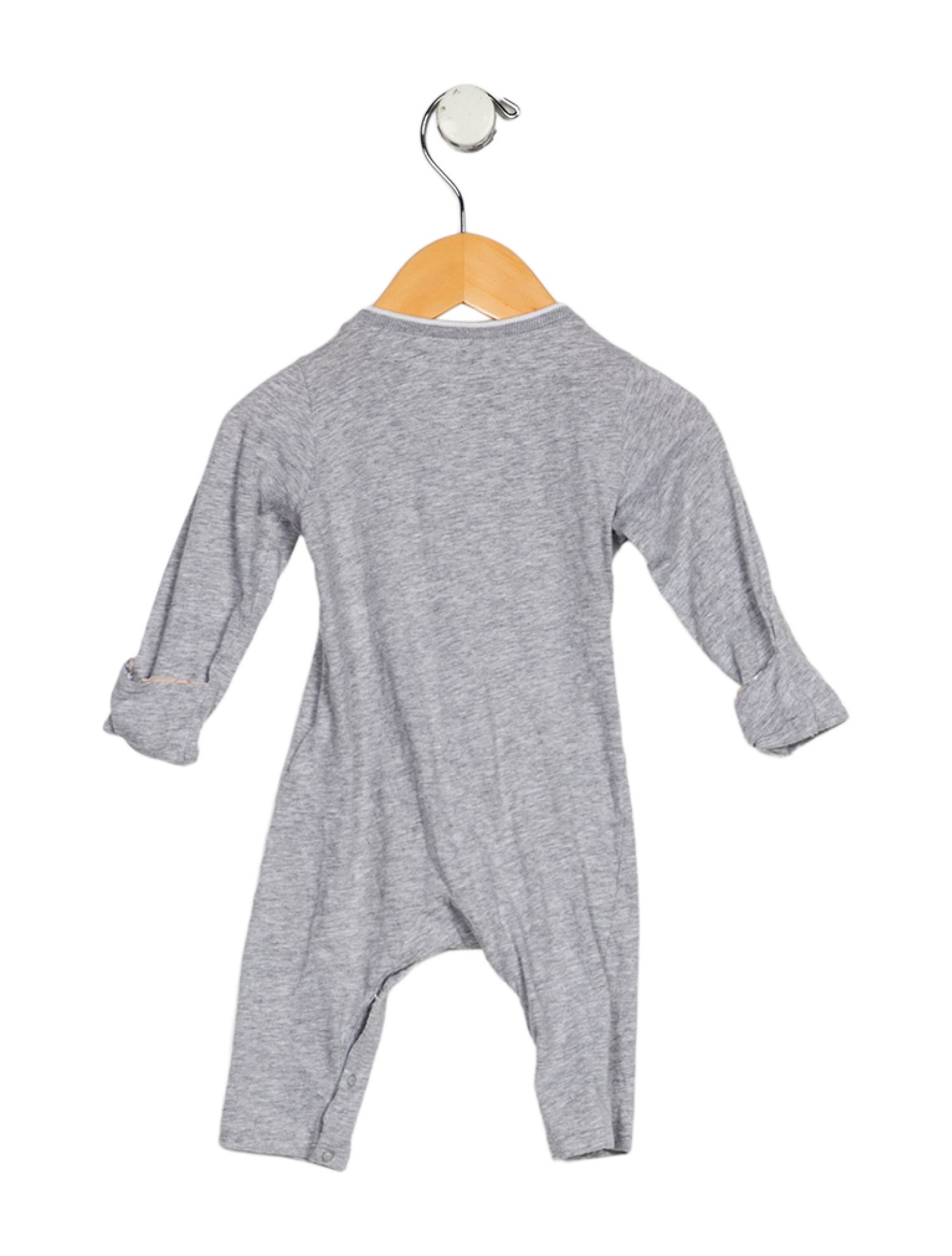 Burberry Infant Boys' Solid Long Sleeve Onesie