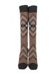 Burberry House Check Pattern Sock Boots