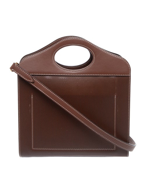 Burberry Leather Perforated Pocket Bag Mini