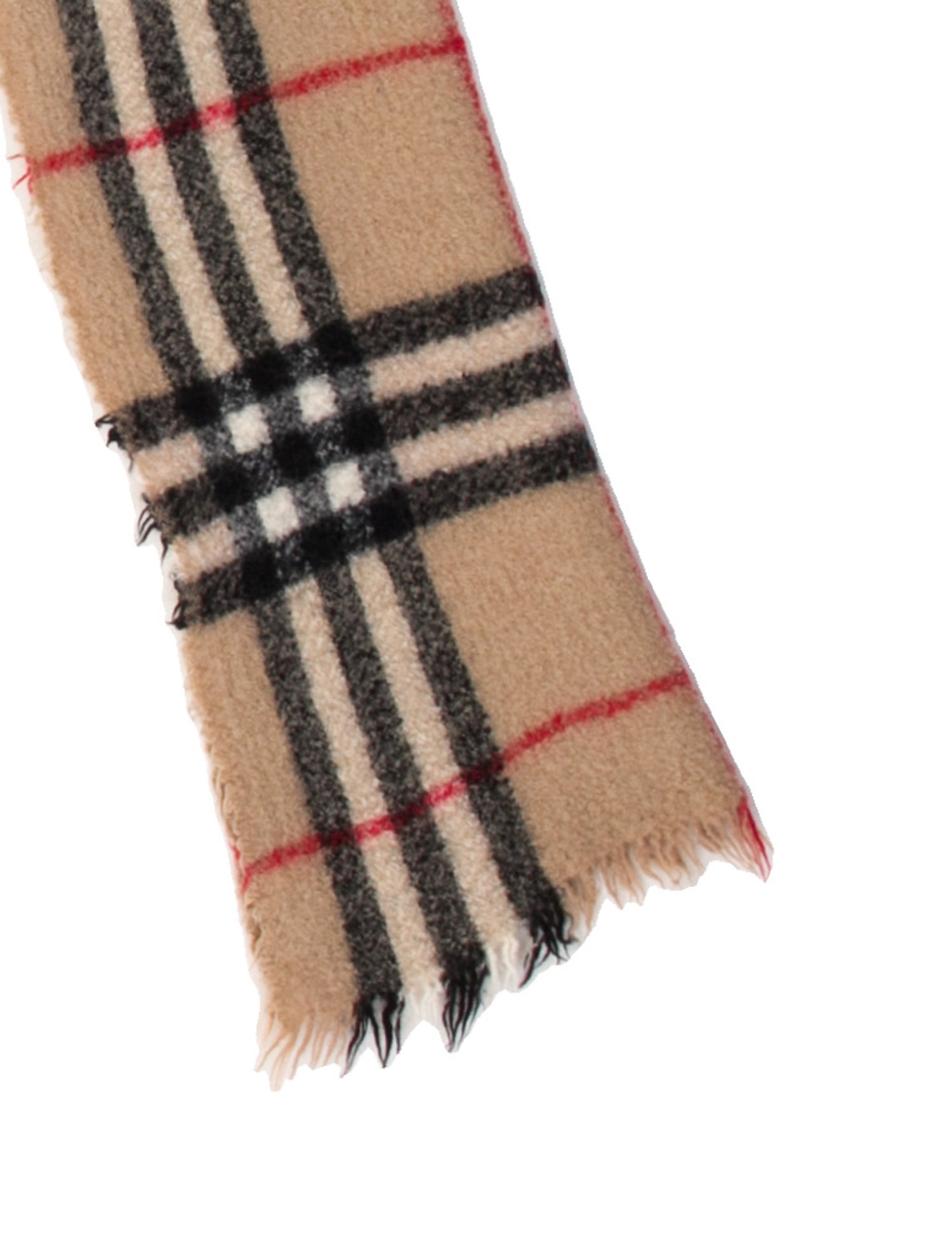 Burberry Wool Nova Check Pattern Scarf