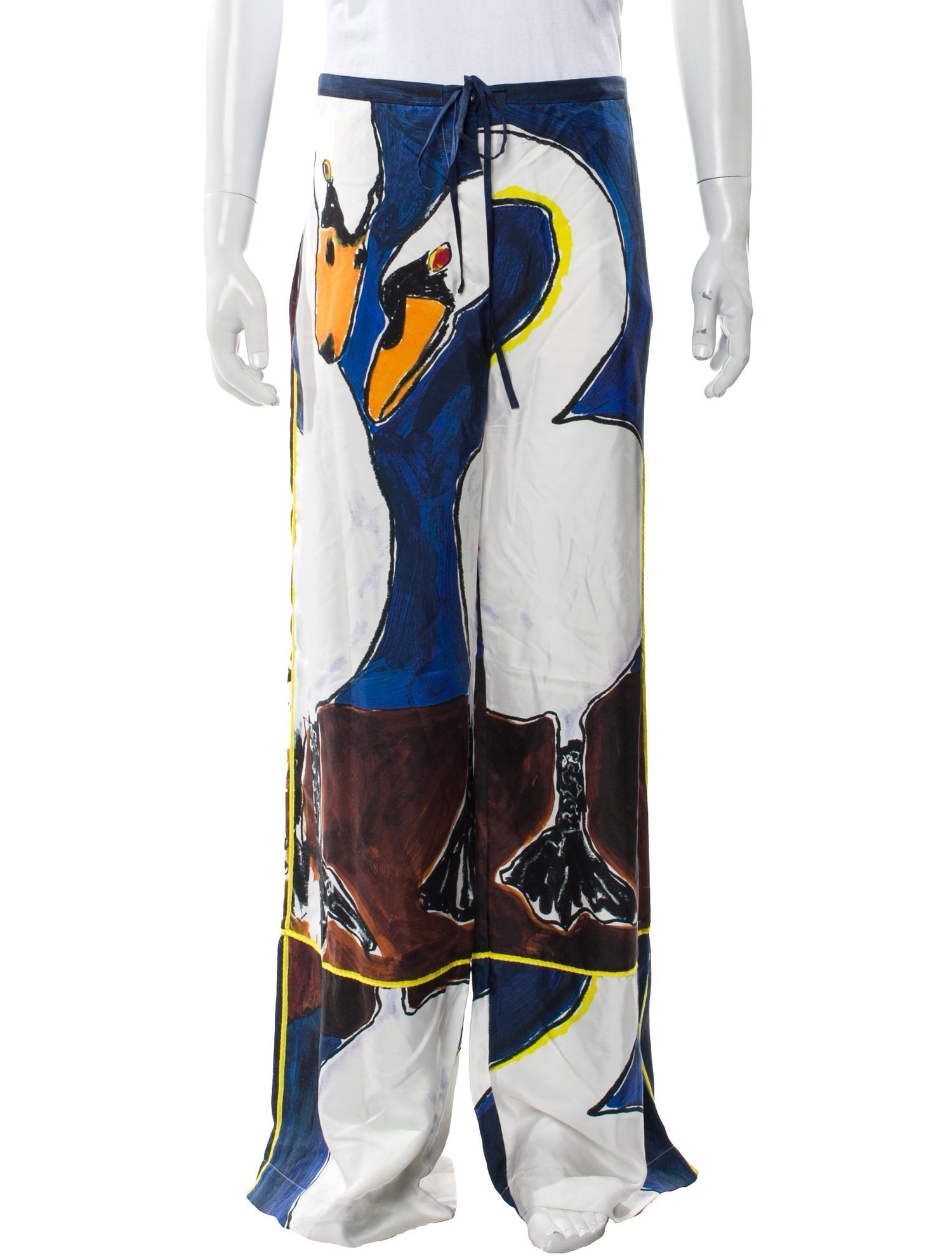 Burberry Silk Wide Leg Pants w/ Tags