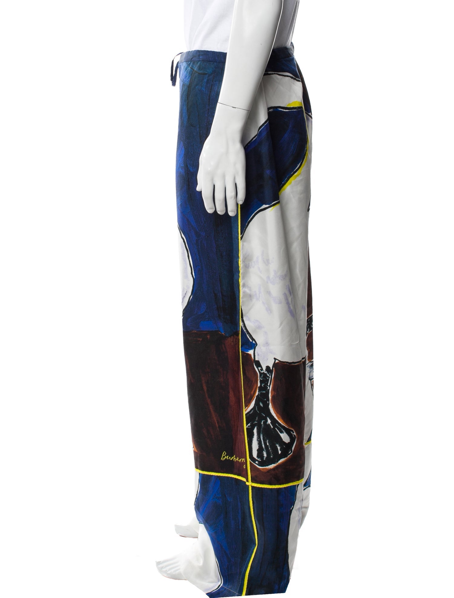 Burberry Silk Wide Leg Pants w/ Tags