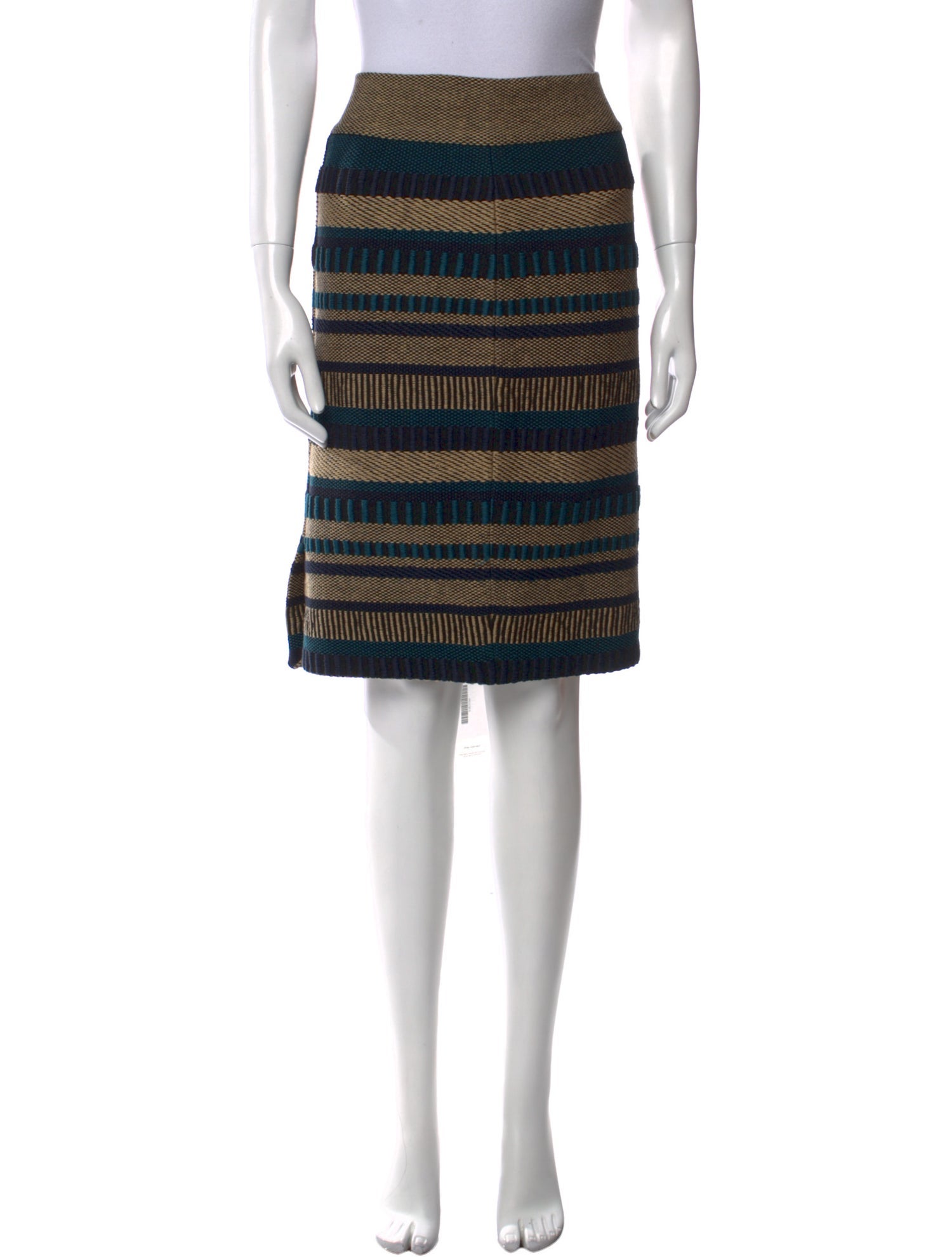 Burberry Striped Knee-Length Skirt