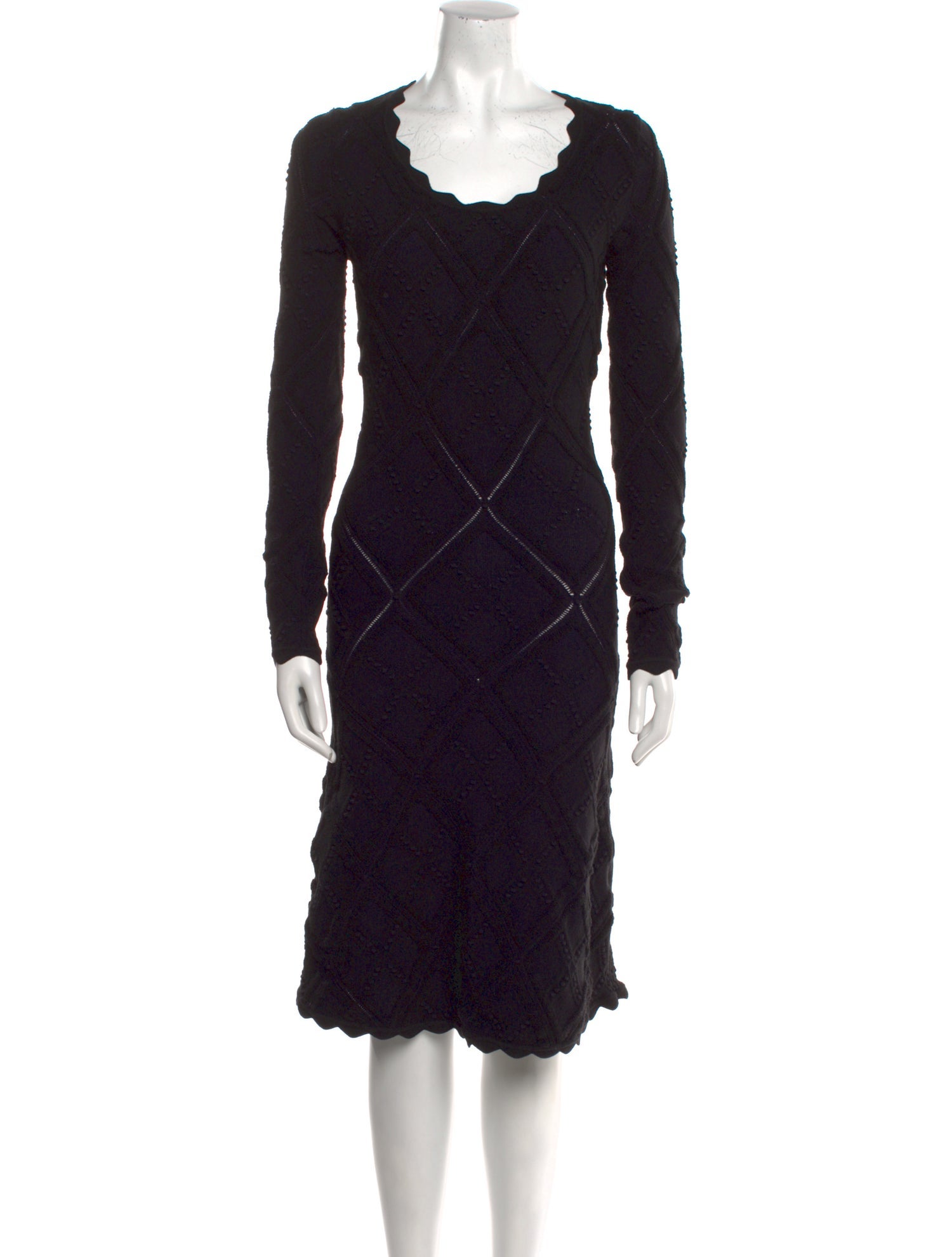 Burberry Wool Midi Length Dress w/ Tags