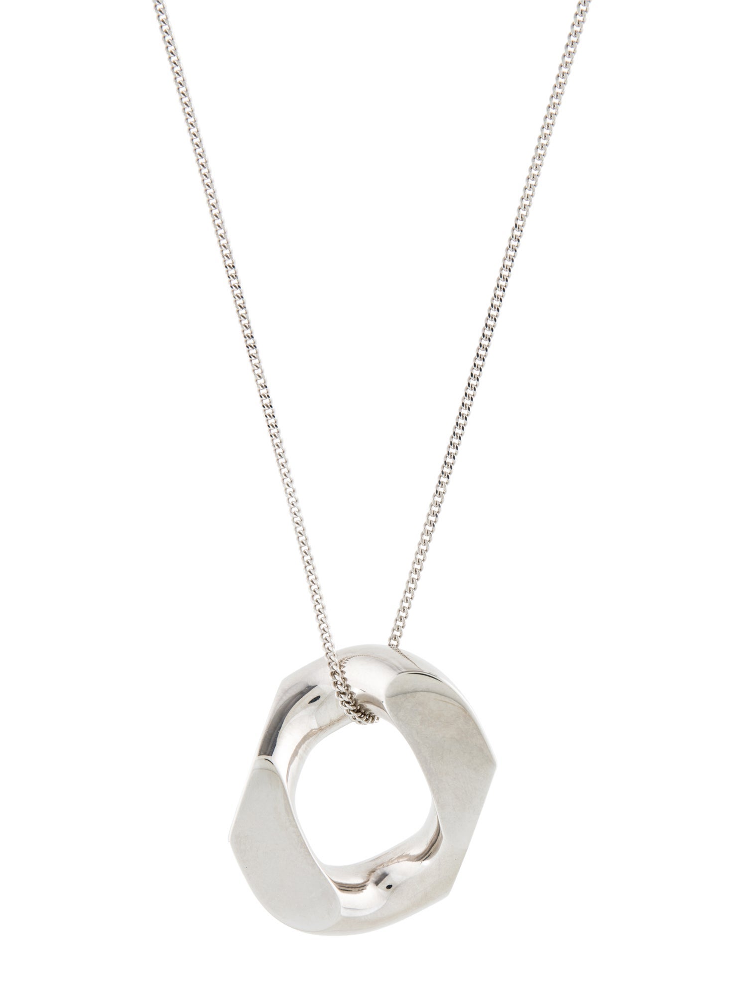 Burberry XXL Chain Link Pendant Necklace