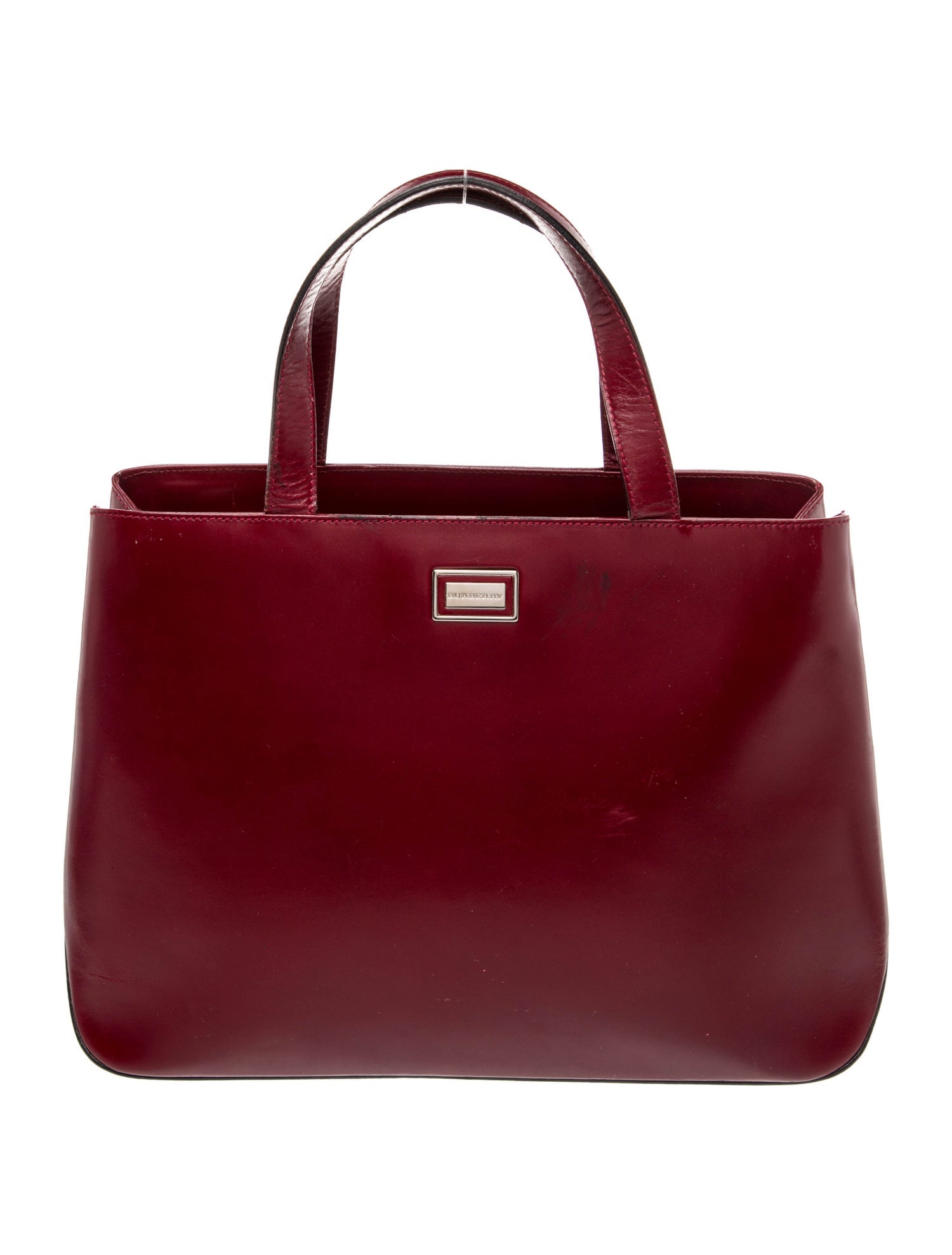 Burberry Leather Top Handle Bag