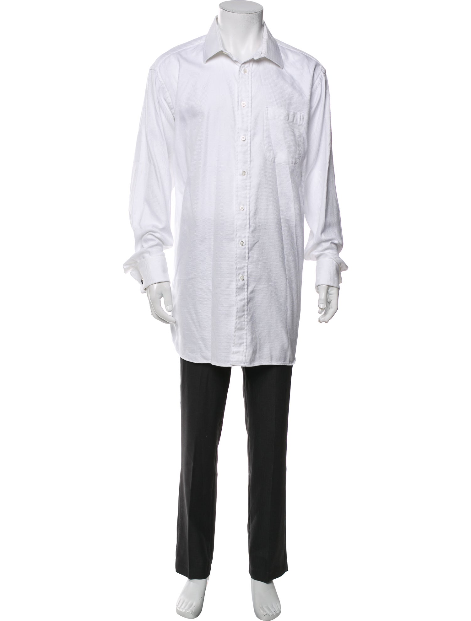 Burberry House Check Pattern Long Sleeve Dress Shirt