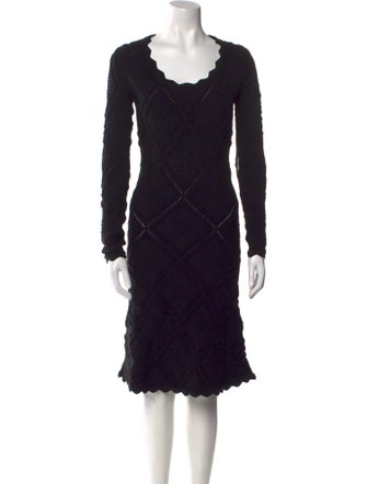 Burberry Wool Knee-Length Dress