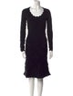 Burberry Wool Knee-Length Dress