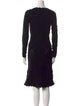 Burberry Wool Knee-Length Dress