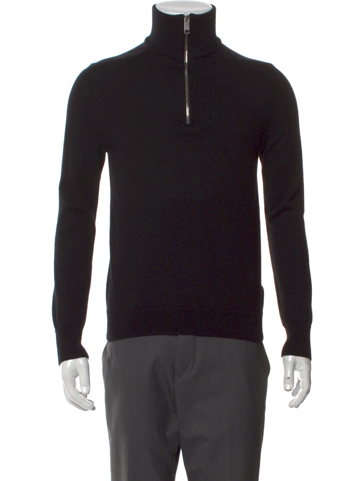 Burberry Merino Wool Mock Neck Pullover