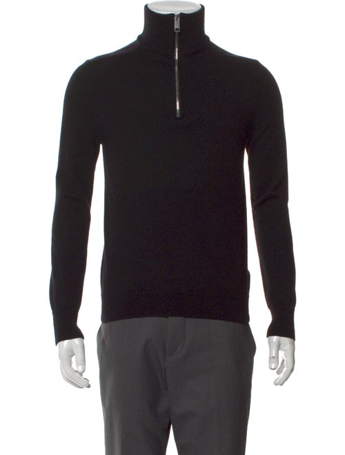 Burberry Merino Wool Mock Neck Pullover