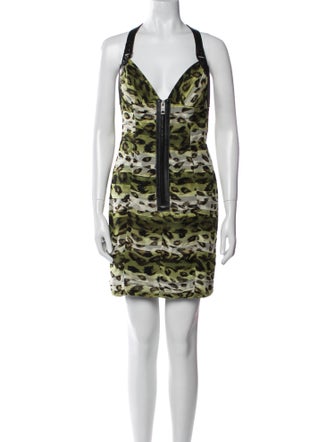 Burberry Prorsum Printed Mini Dress