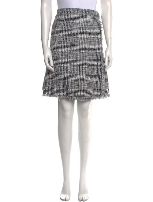 Burberry Plaid Print Knee-Length Skirt