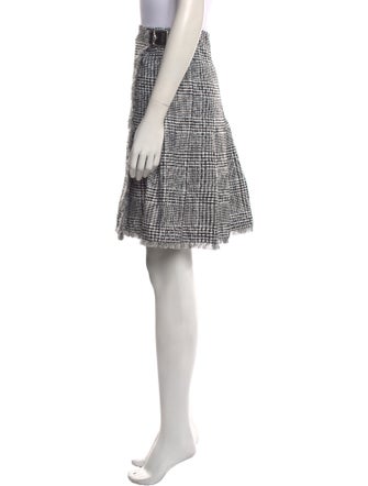 Burberry Plaid Print Knee-Length Skirt