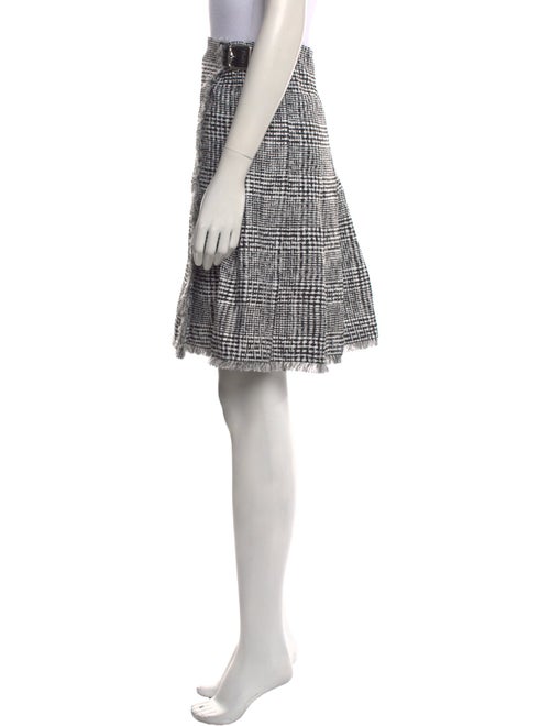 Burberry Plaid Print Knee-Length Skirt