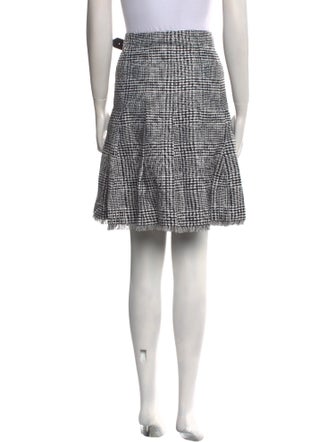 Burberry Plaid Print Knee-Length Skirt