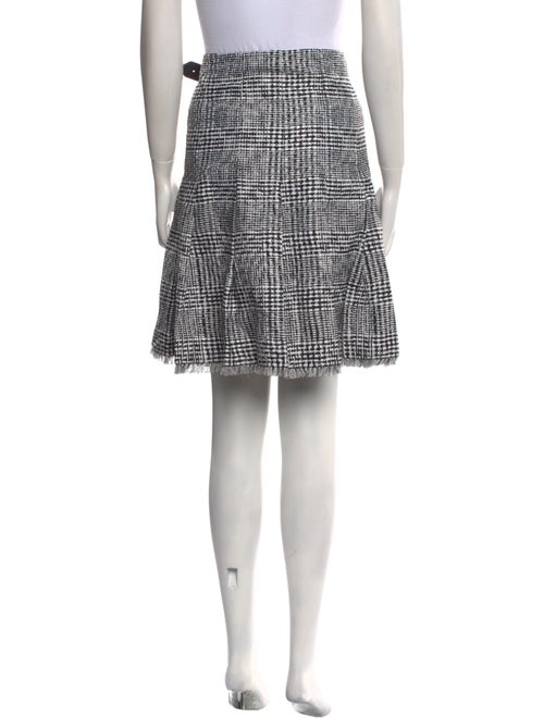 Burberry Plaid Print Knee-Length Skirt