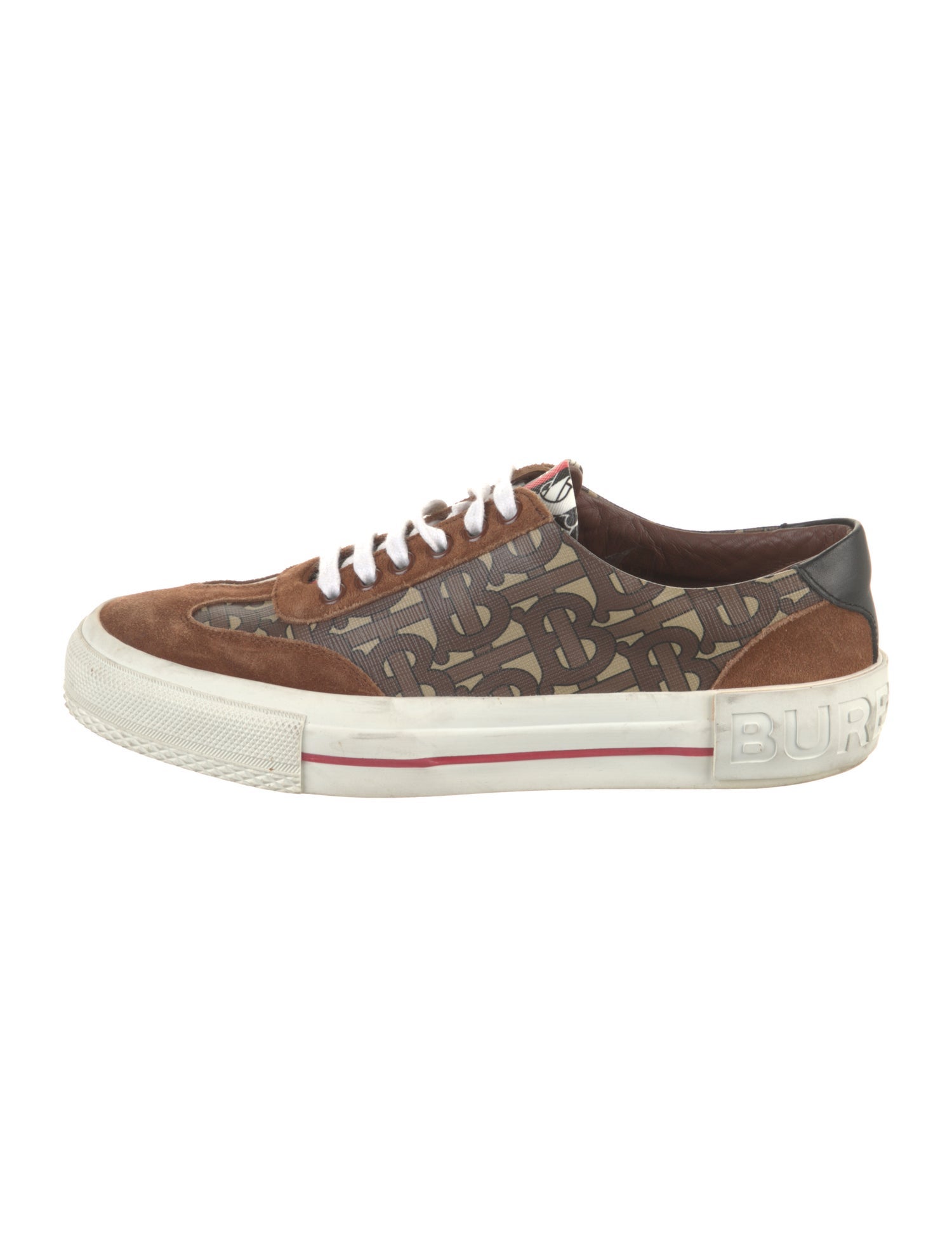 Burberry TB Monogram Suede Sneakers