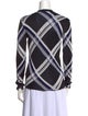 Burberry Silk Plaid Print Sweater