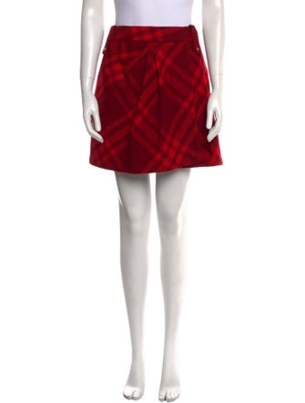Burberry Wool Mini Skirt