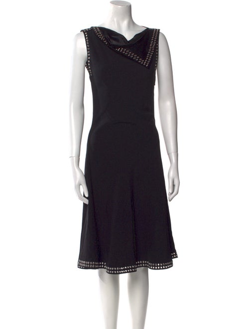 Burberry Cowl Neck Knee-Length Dress