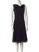 Burberry Cowl Neck Knee-Length Dress