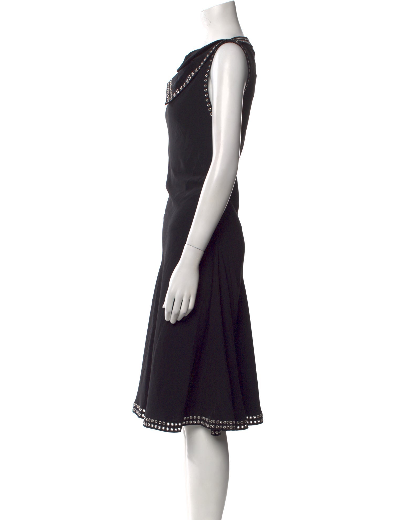 Burberry Cowl Neck Knee-Length Dress