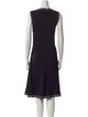 Burberry Cowl Neck Knee-Length Dress