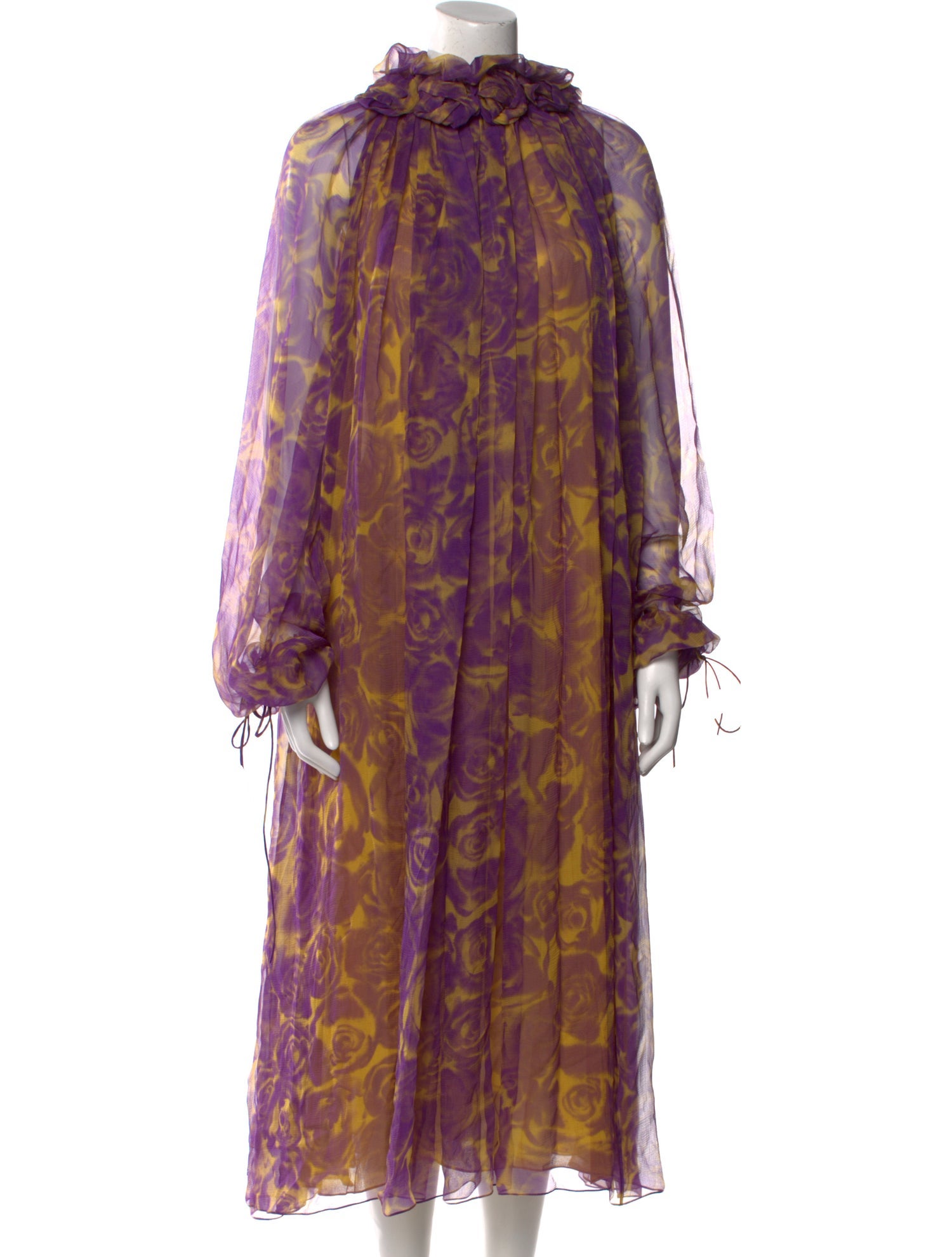 Burberry Animal Print Long Dress