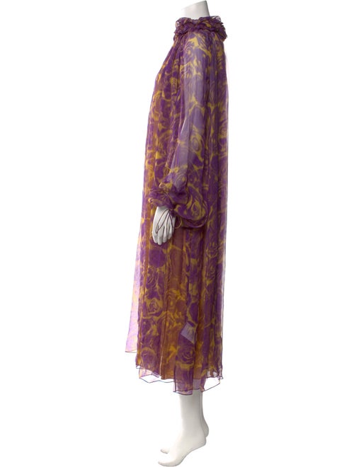 Burberry Animal Print Long Dress