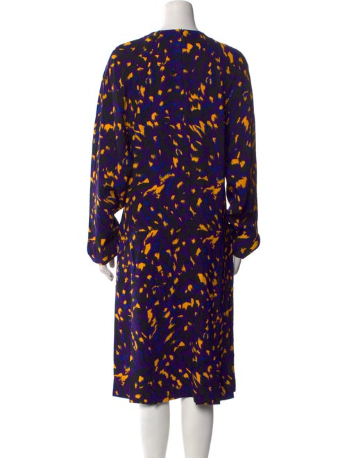 Burberry Animal Print Midi Length Dress