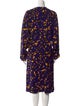 Burberry Animal Print Midi Length Dress