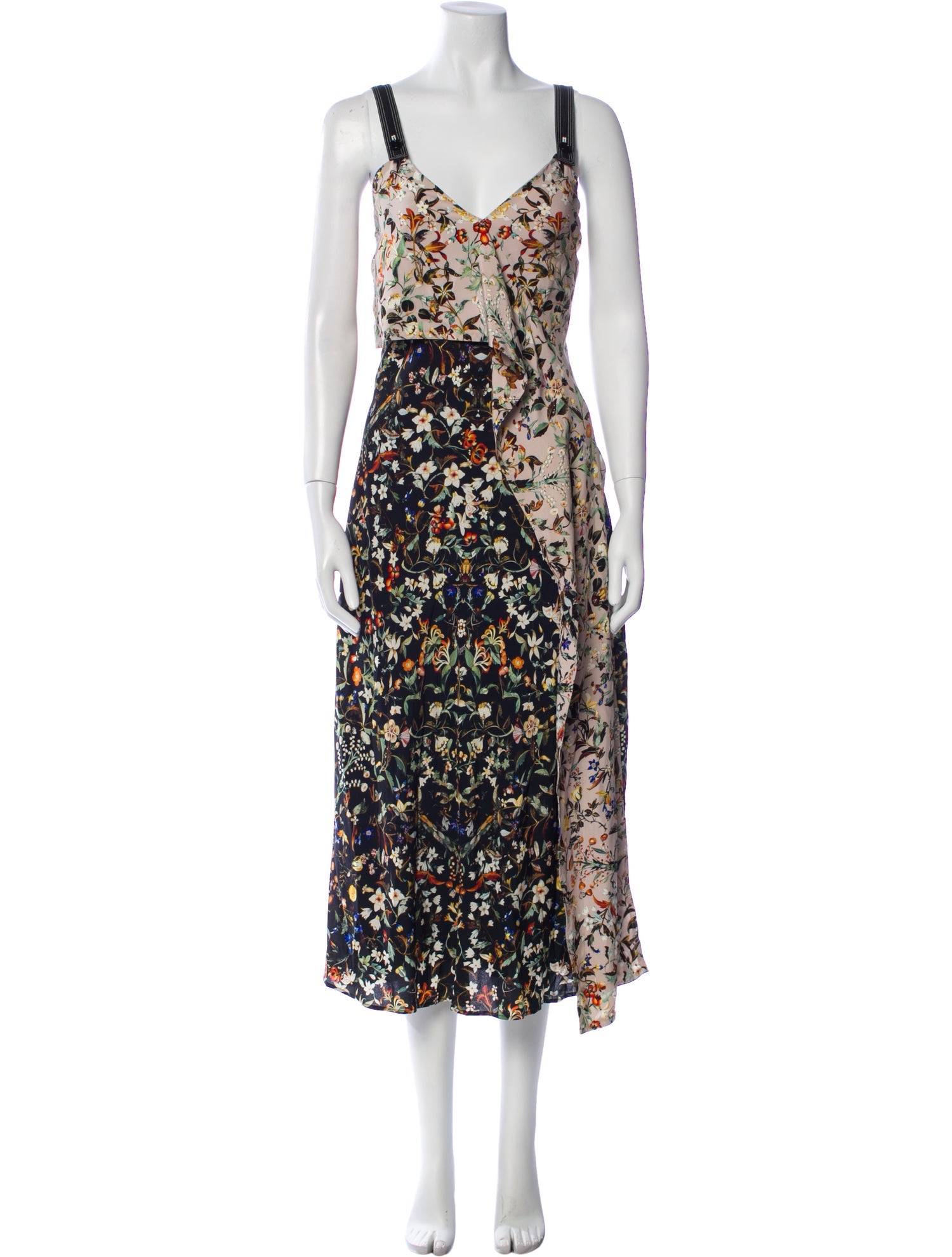 Burberry Silk Midi Length Dress