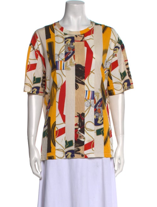 Burberry Printed Crew Neck T-Shirt