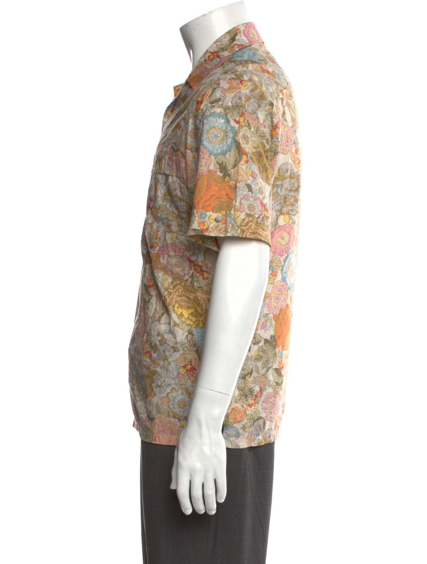 Burberry Floral Print Short Sleeve Shirt